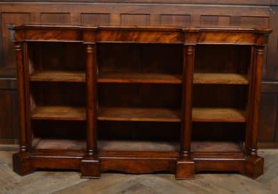 Victorian Walnut Open Bookcase SAI3096 - Image 12