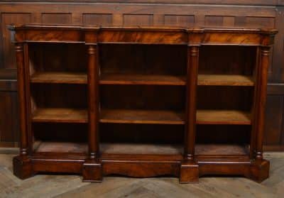 Victorian Walnut Open Bookcase SAI3096 Antique Bookcases 14