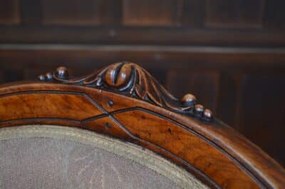 Victorian Walnut Nursing Chair SAI3184 - Image 7