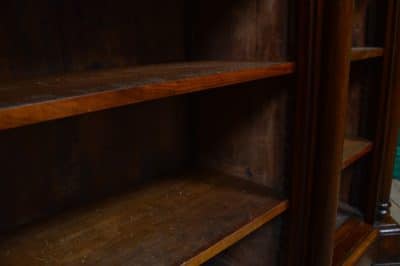 Victorian Walnut Open Bookcase SAI3096 Antique Bookcases 12
