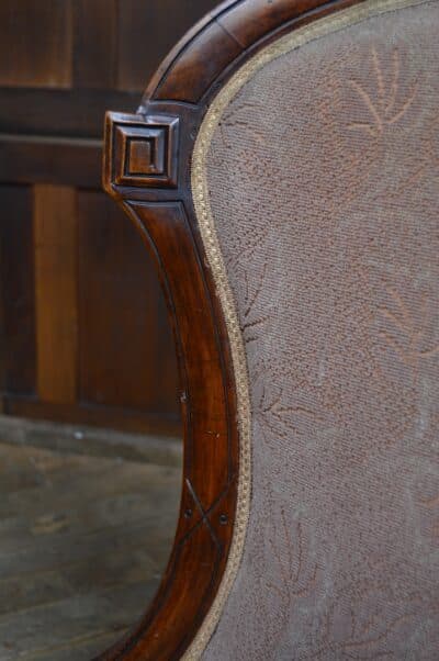 Victorian Walnut Nursing Chair SAI3184 - Image 9
