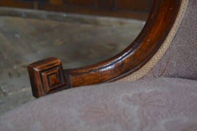 Victorian Walnut Nursing Chair SAI3184 - Image 10