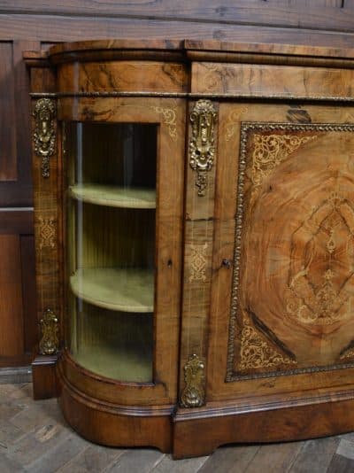 Victorian Walnut Credenza / Display Cabinet SAI3304 Antique Cupboards 22