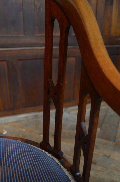 Edwardian Mahogany Armchair SAI3130 Antique Chairs 15