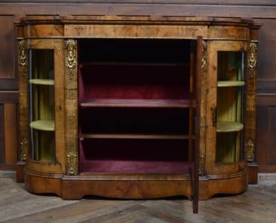 Victorian Walnut Credenza / Display Cabinet SAI3304 Antique Cupboards 21