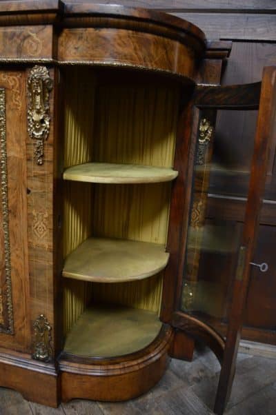 Victorian Walnut Credenza / Display Cabinet SAI3304 - Image 17