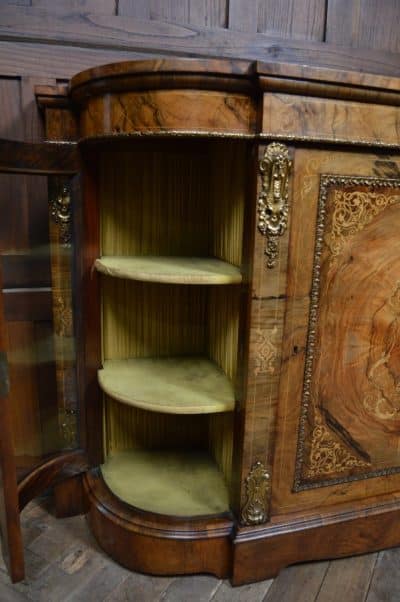Victorian Walnut Credenza / Display Cabinet SAI3304 Antique Cupboards 16