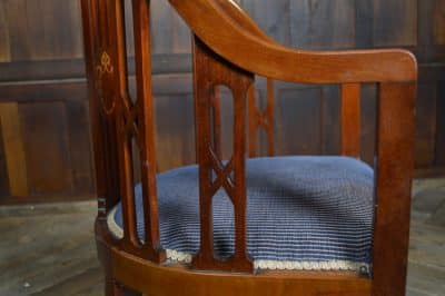Edwardian Mahogany Armchair SAI3130 Antique Chairs 10