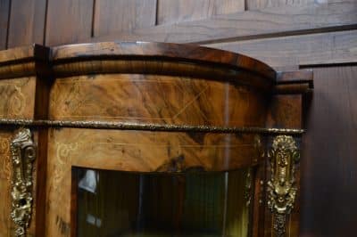 Victorian Walnut Credenza / Display Cabinet SAI3304 - Image 9