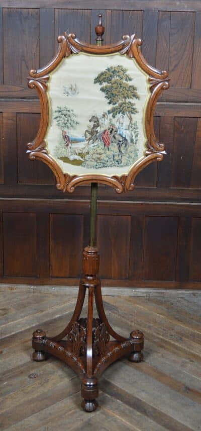 Victorian Rosewood Pole Screen SAI3342 - Image 2
