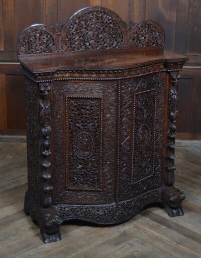 Victorian Burmese Padouk Sideboard / Cabinet SAI3353 Burmese Antique Cabinets 4