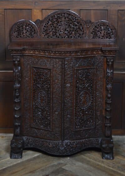 Victorian Burmese Padouk Sideboard / Cabinet SAI3353 Burmese Antique Cabinets 5
