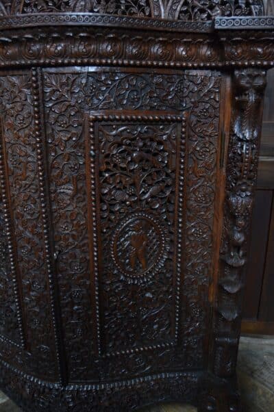 Victorian Burmese Padouk Sideboard / Cabinet SAI3353 Burmese Antique Cabinets 12