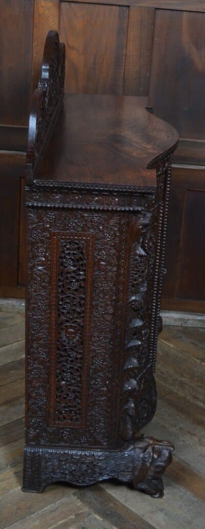Victorian Burmese Padouk Sideboard / Cabinet SAI3353 Burmese Antique Cabinets 17