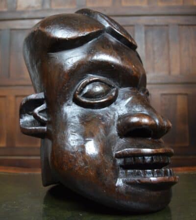 African Bamum Tribal Helmet/ Mask SAI3374 - Image 11