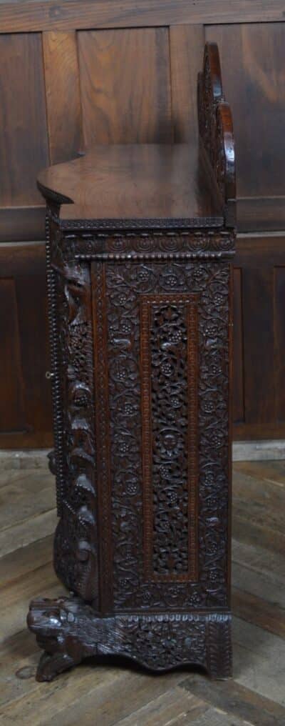 Victorian Burmese Padouk Sideboard / Cabinet SAI3353 Burmese Antique Cabinets 19