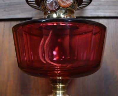 Victorian Brass Oil/ Paraffin Lamp SAI3199 - Image 8