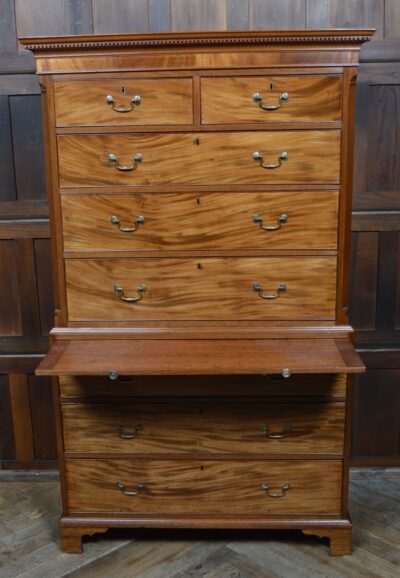 Georgian Mahogany Chest On Chest / Tallboy SAI3344 Georgian Antique Chest Of Drawers 8