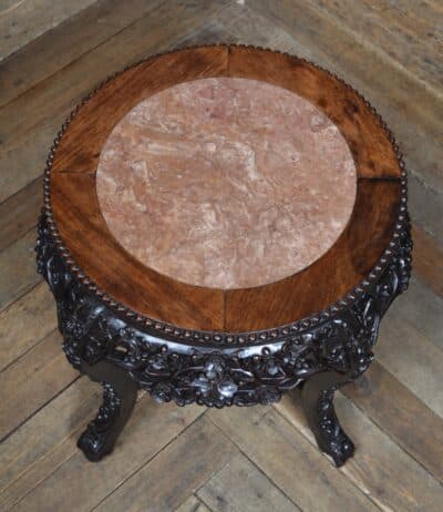 Chinese Marble Top Plant/ Vase Stand SAI3355 - Image 4
