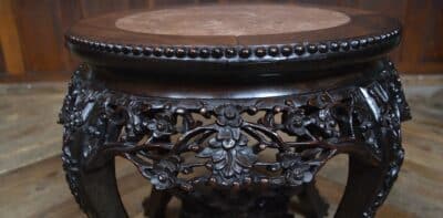 Chinese Marble Top Plant/ Vase Stand SAI3355 - Image 5