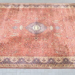 Vintage Machine Made Rug Large Rug Miscellaneous