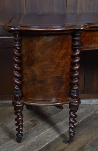 Victorian Mahogany Knee Hole Desk SAI3345 - Image 6
