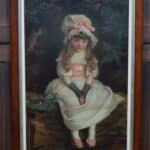 John Everett Millais “Cherry Ripe” Chromolithograph SAI3366 Antique Painting Antique Art