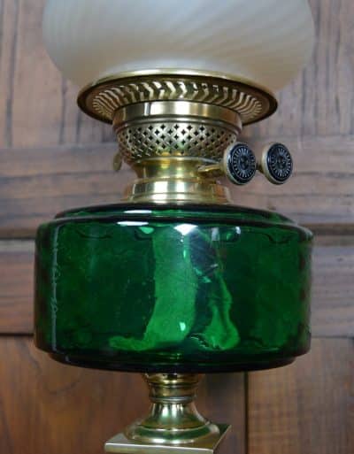 Victorian Brass Oil /paraffin Lamp SAI3209 Antique Lighting 5