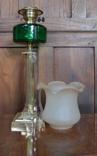 Victorian Brass Oil /paraffin Lamp SAI3209 Antique Lighting 9