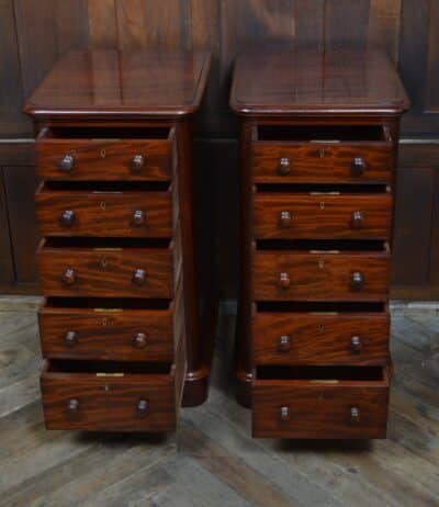 Pair Of Victorian Mahogany Bedside Drawers SAI3367 - Image 4