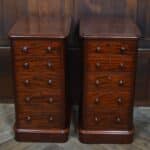 Pair Of Victorian Mahogany Bedside Drawers SAI3367 chest of drawers Antique Chest Of Drawers