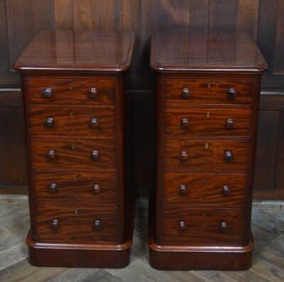 Pair Of Victorian Mahogany Bedside Drawers SAI3367