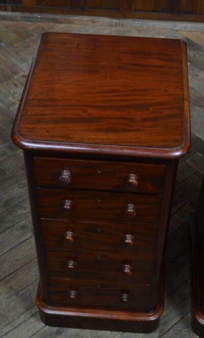 Pair Of Victorian Mahogany Bedside Drawers SAI3367 - Image 7