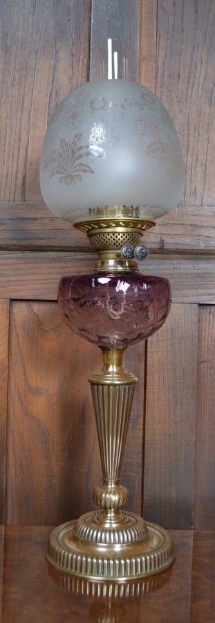 Victorian Young Brass Oil Paraffin Lamp SAI3211 Antiques To Buy