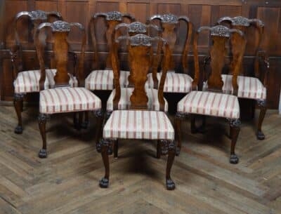 Set Of 8 Dining Chairs SAI3348 dining chairs Antique Chairs 5