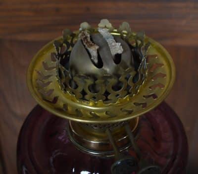 Victorian Young Brass Oil / Paraffin Lamp SAI3211 Antique Lighting 5
