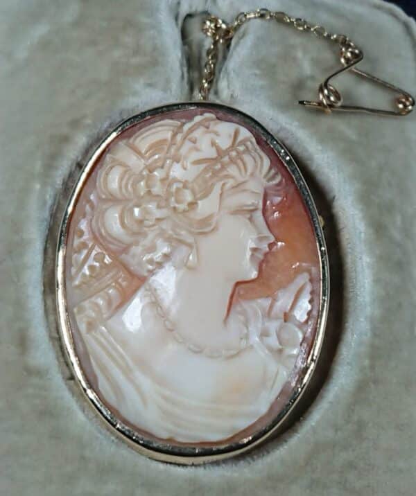 9ct Gold Cameo Brooch
