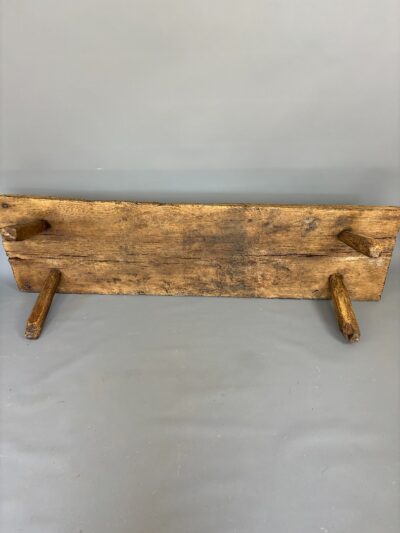 Large 19th Century Oak Pig Bench - Image 9