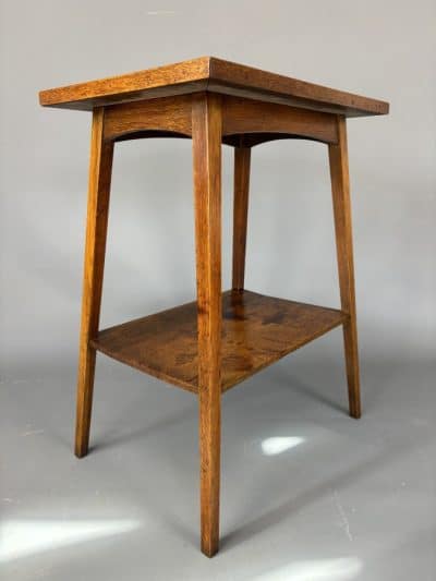 Arts & Crafts Oak Tile Top Table - Image 6