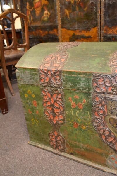 19th Century Swedish Marriage Chest - Image 3