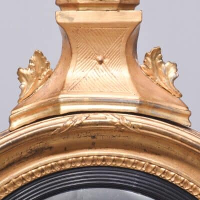 Classic Regency Gilded Convex Mirror - Image 2