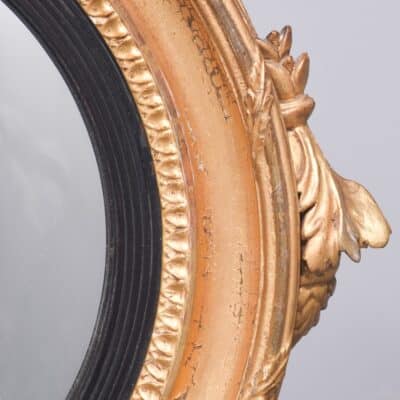 Classic Regency Gilded Convex Mirror - Image 4