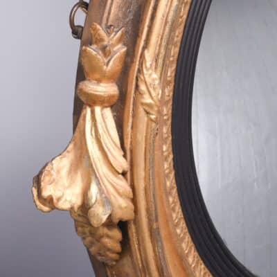 Classic Regency Gilded Convex Mirror - Image 5