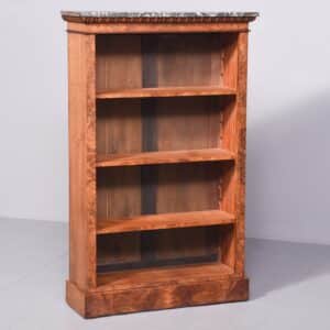Marble Topped Open Bookcase Antique bookcase Scotland Antique Bookcases
