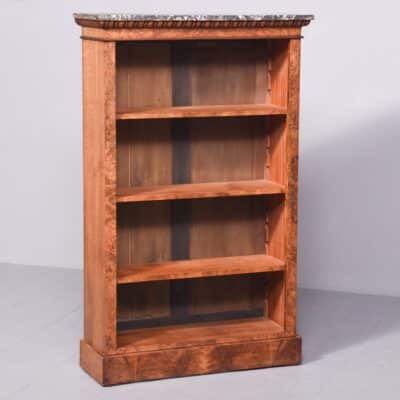 Marble Topped Open Bookcase
