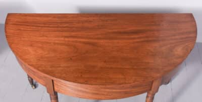 Pair of Large George III Demi-Lune Tables - Image 9