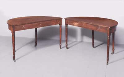 Pair of Large George III Demi-Lune Tables - Image 10