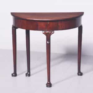 A George II Mahogany Demi-Lune Side Table Antique side tables Antique Tables