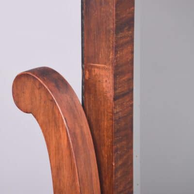 Neat Sized Mahogany Framed Bevel-Edged Cheval Mirror - Image 4