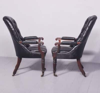 Pair of George IV Library Chairs - Image 8